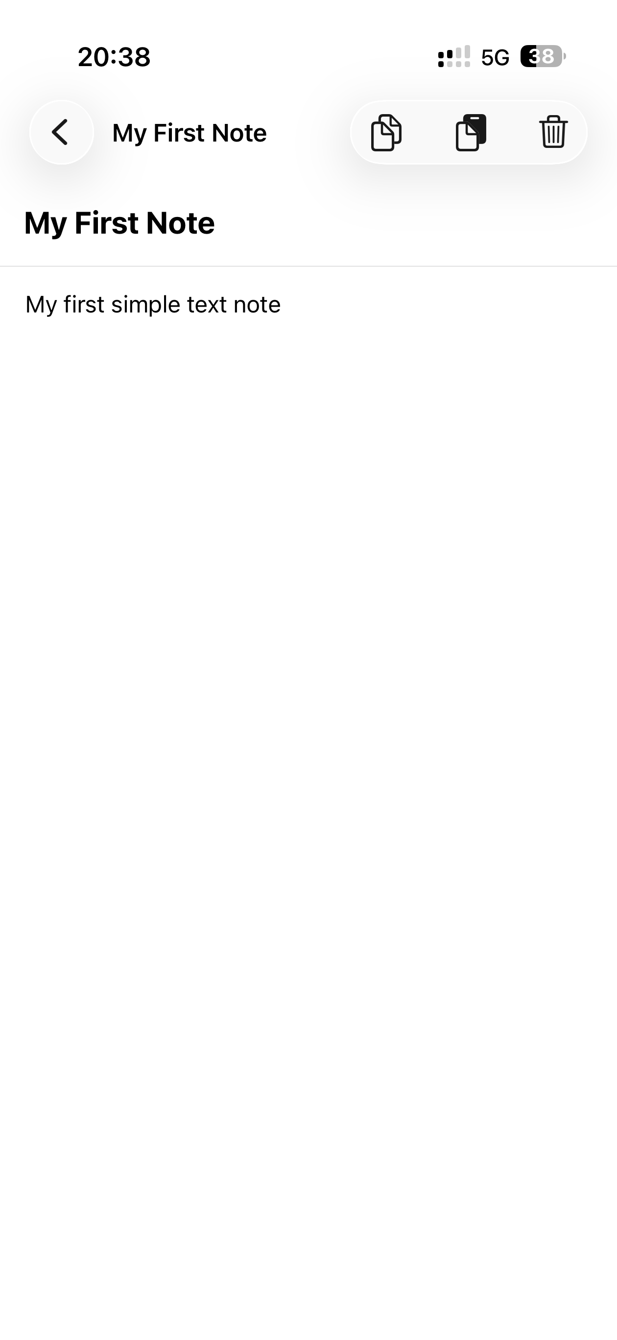 Simple Text Notes – iPhone screenshot 2