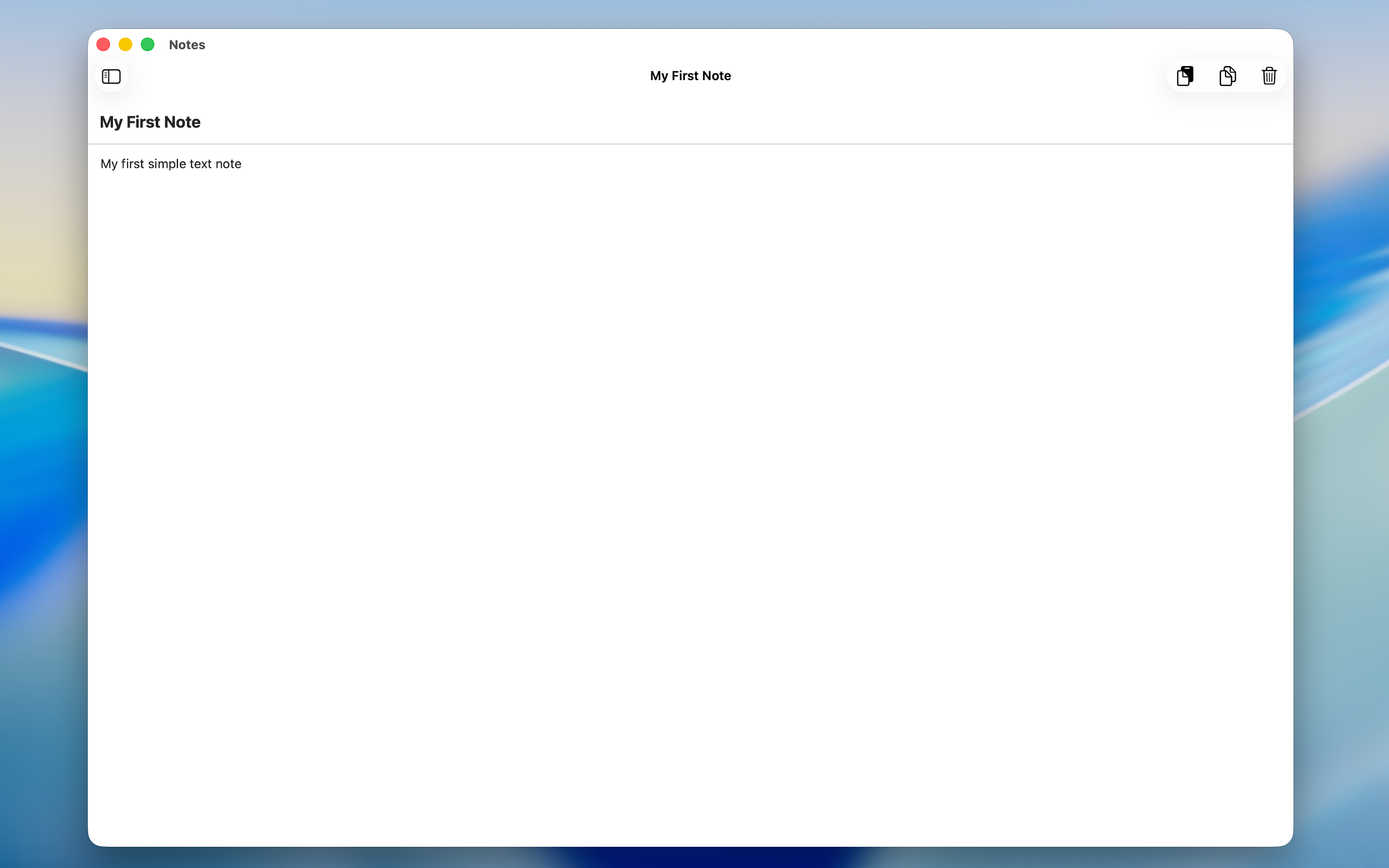 Simple Text Notes – Mac screenshot 2